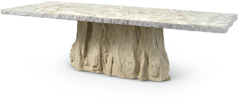 Palecek Camilla Fossilized Dining Table - 102.5"W X 44.5"DP X 30.25"H