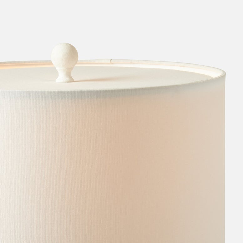 Made Goods Bethany Lamp White Resin 17"D x 30"H