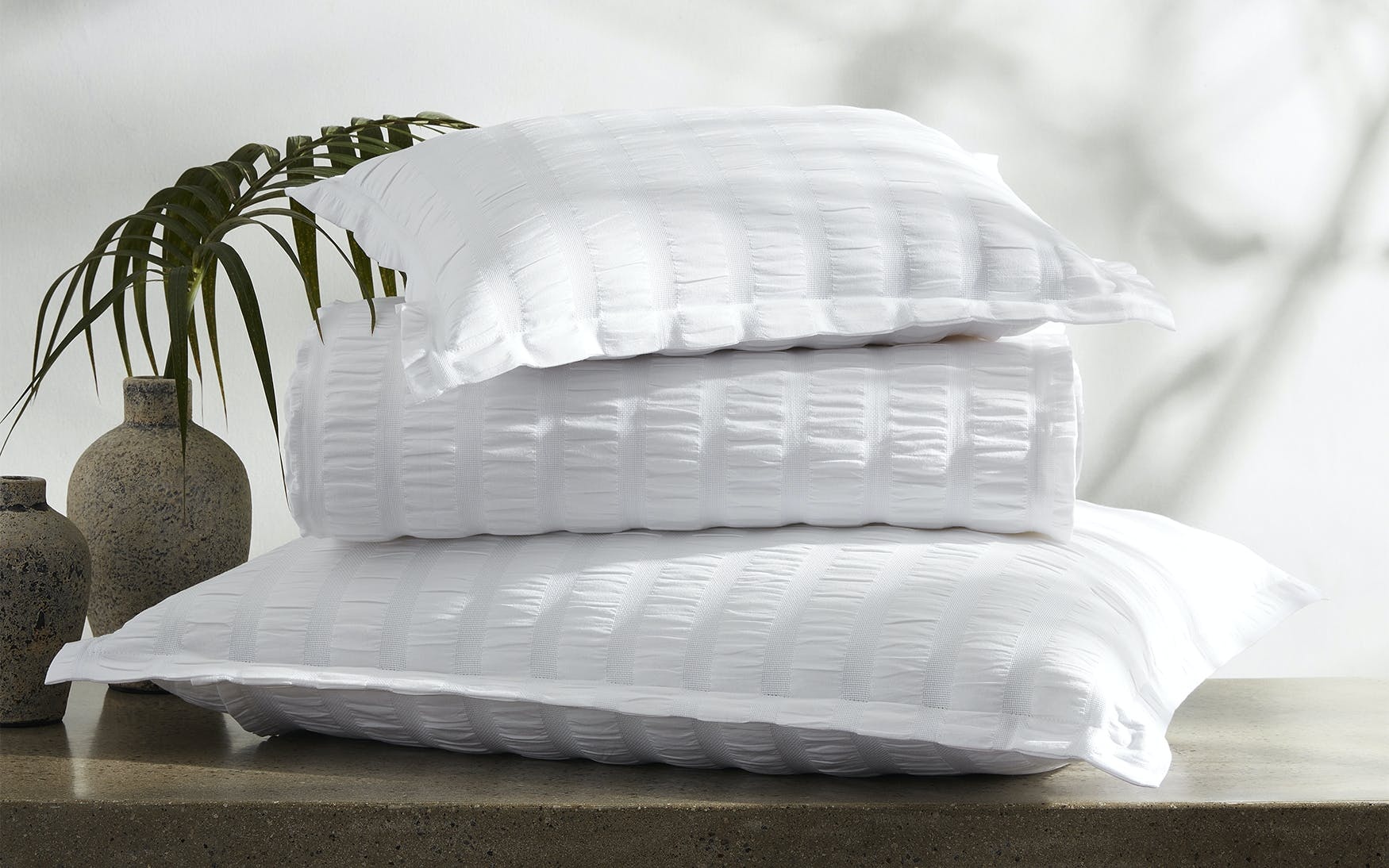 Matouk Matouk Panama Duvet Cover White