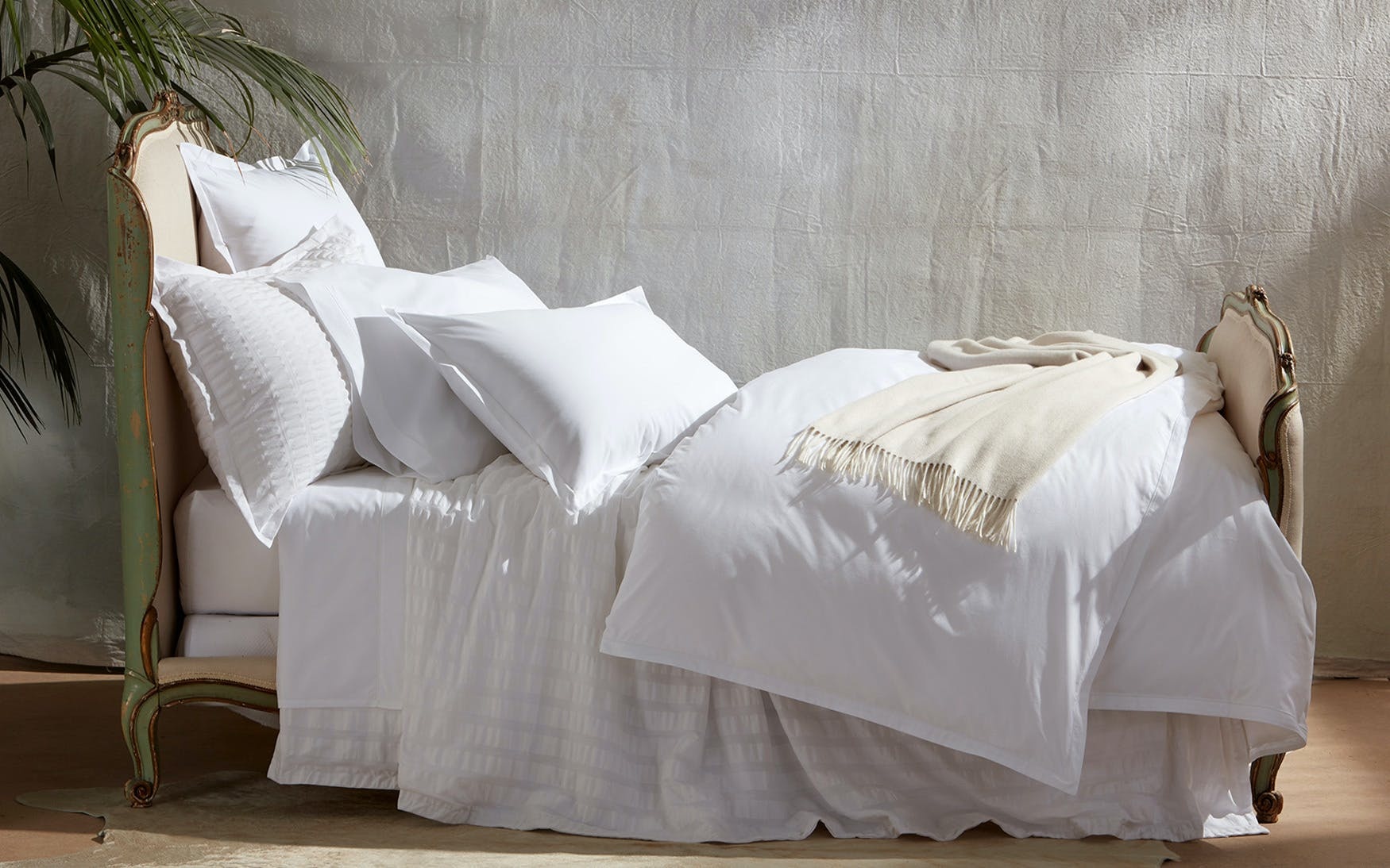 Matouk Matouk Panama Duvet Cover White