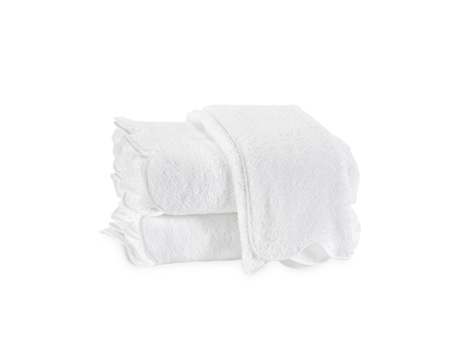 Matouk Matouk Cairo Scallop Towels White