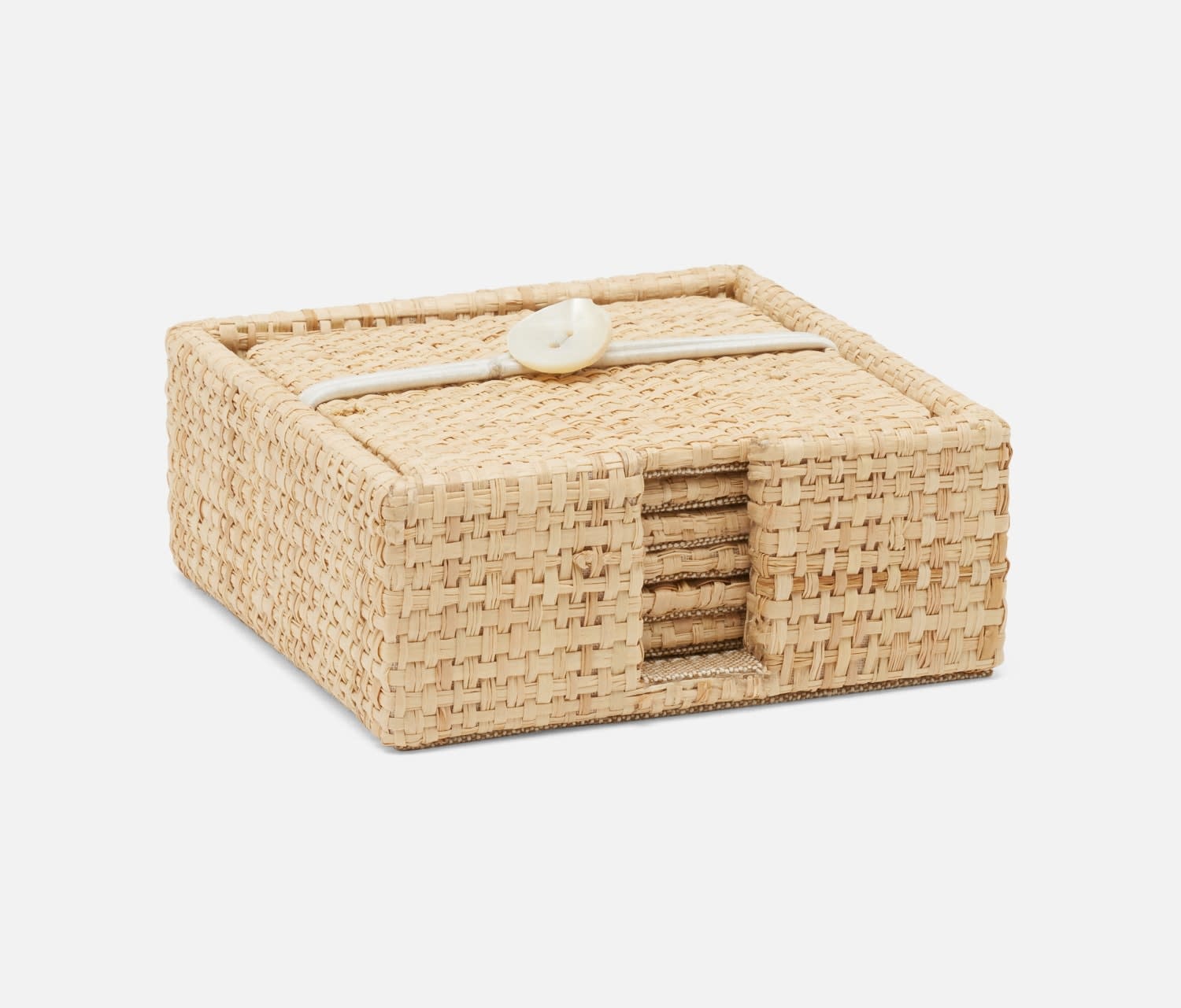 Blue Pheasant Barth Natural Raffia Coaster - Set of 6