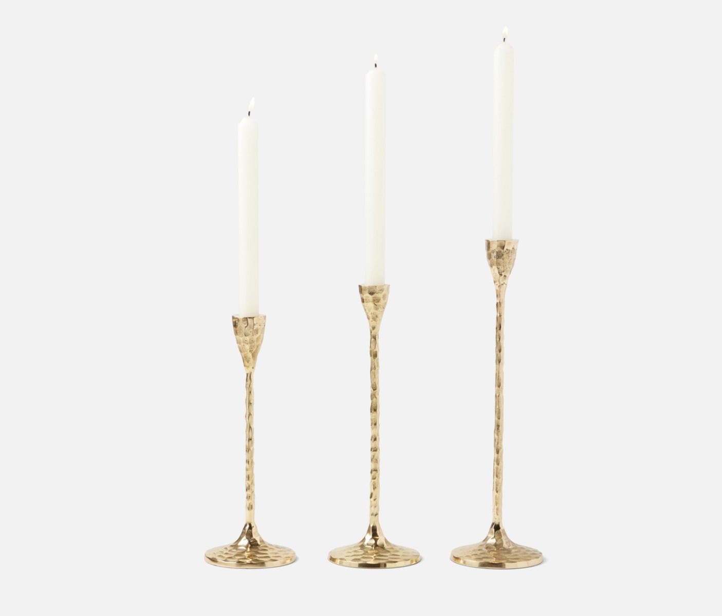 Blue Pheasant Alina Gold Candle Holder - Set of 3