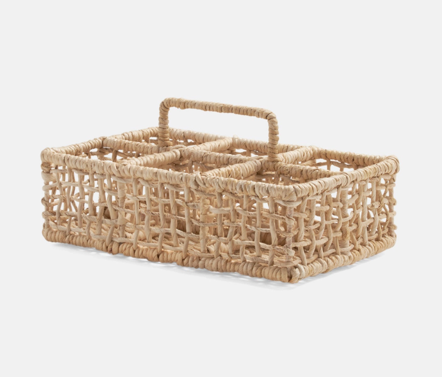 Blue Pheasant Ericson Natural Rattan Glassware Caddy