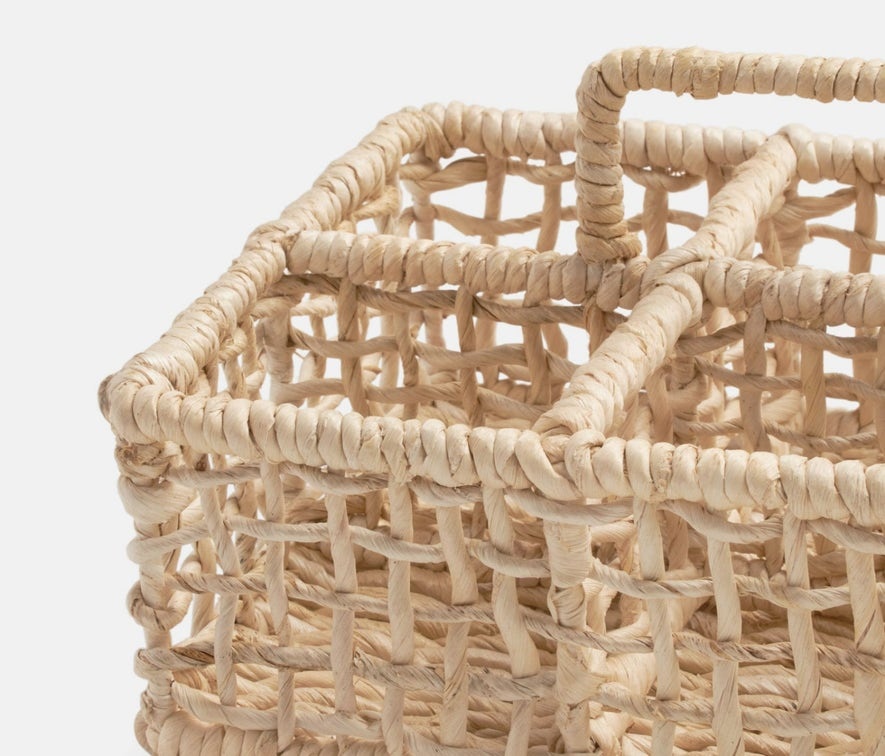 Blue Pheasant Ericson Natural Rattan Glassware Caddy