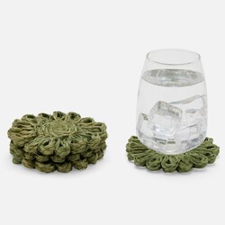 Blue Pheasant Teigan Olive Coasters - Set of 4