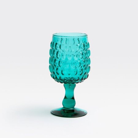 Blue Pheasant Claire Teal Water Goblet