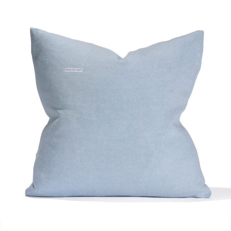 House of Cindy Delta Pillow French Blue 26x26