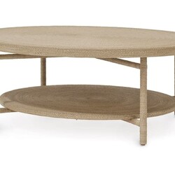 Palecek Monarch Coffee Table Natural 48"d x 18.25"h