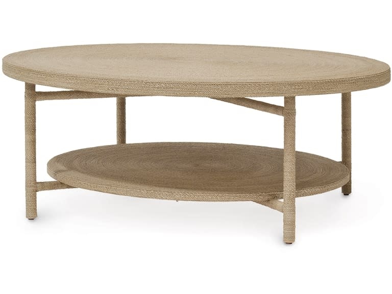 Palecek Monarch Coffee Table Natural 48"d x 18.25"h