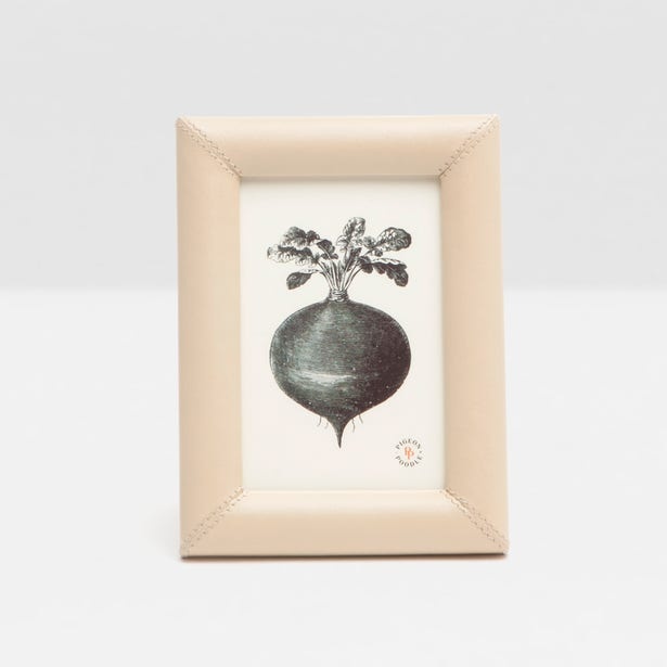 Pigeon & Poodle Eton Frame Cream Full-Grain Leather