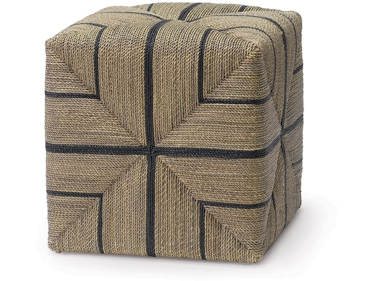 Palecek Fritz Rope Square Ottoman, Natural