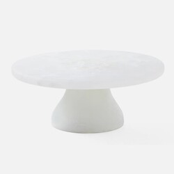 Blue Pheasant Hugo White Swirl Cake Stand Large