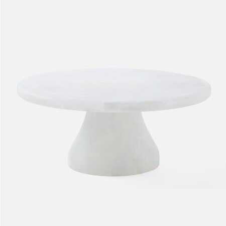 Blue Pheasant Hugo White Swirl Cake Stand Small
