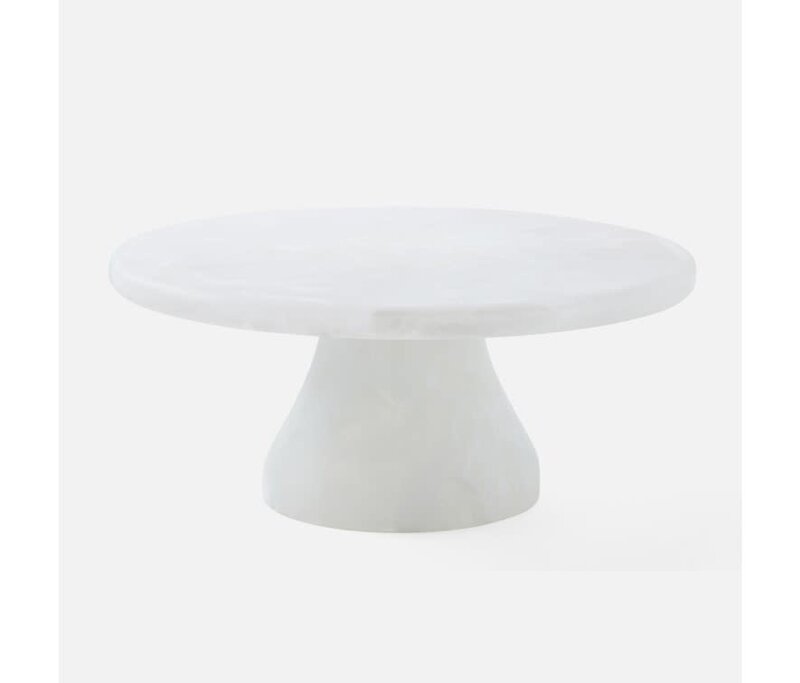 Blue Pheasant Hugo White Swirl Cake Stand Small
