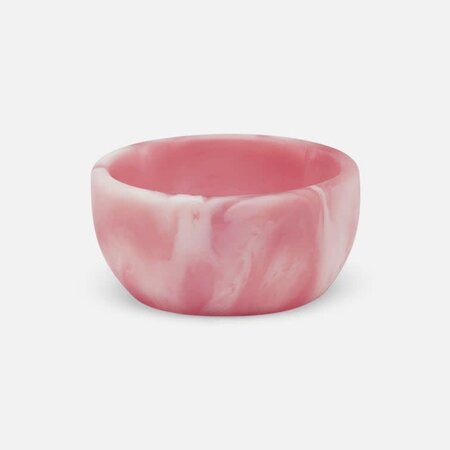 Blue Pheasant Hugo Pink Swirl Serving Bowl Resin 3x1.5
