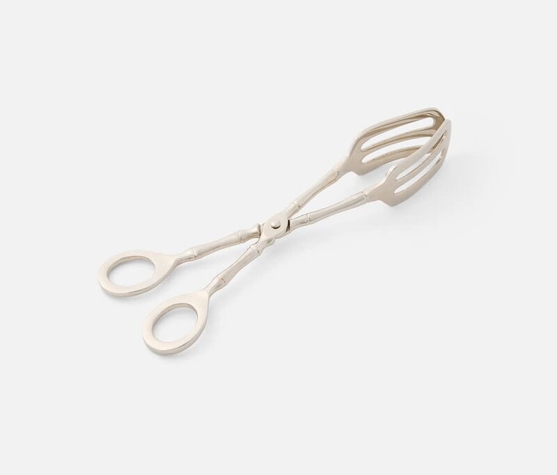 Blue Pheasant Kayla Polished Nickel Serving Tongs