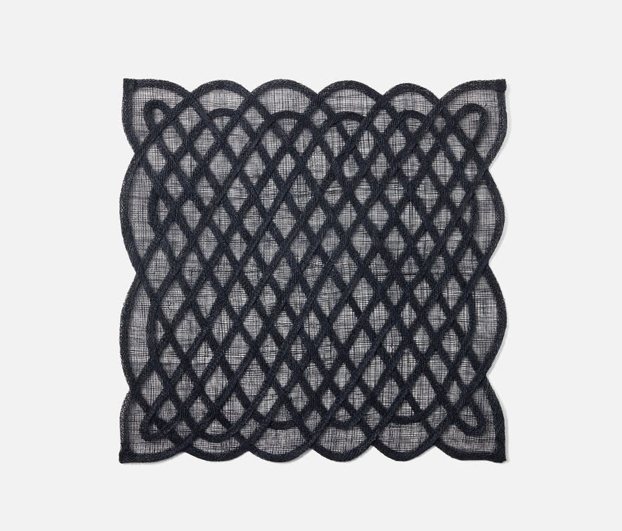 Blue Pheasant Ines Navy Woven Square Placemat