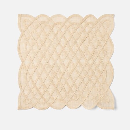 Blue Pheasant Ines Sand Woven Square Placemat