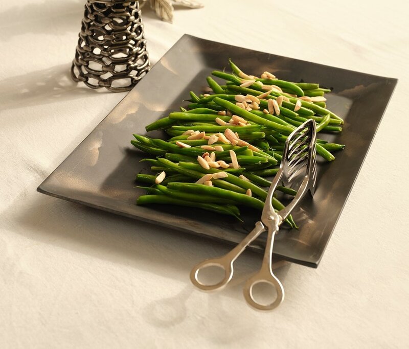 Blue Pheasant Kayla Polished Nickel Serving Tongs