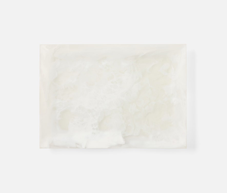 Blue Pheasant BEATRIX, White Swirled, Serving Tray, Extra Large, Resin