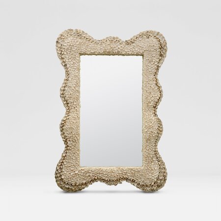 Made Goods Isabella Beige Shell Mirror 26"W x 38"H