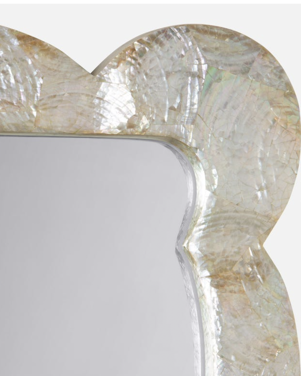 Made Goods Libby Kabibe Shell Mirror 26"W x 38"H