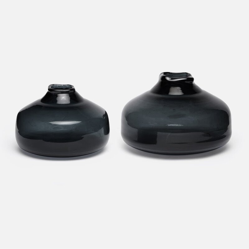 Made Goods Andrew Midnight Mouth Blown Glass Set of Two