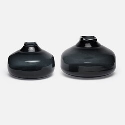Made Goods Andrek Midnight Mouth Blown Glass Set of 2