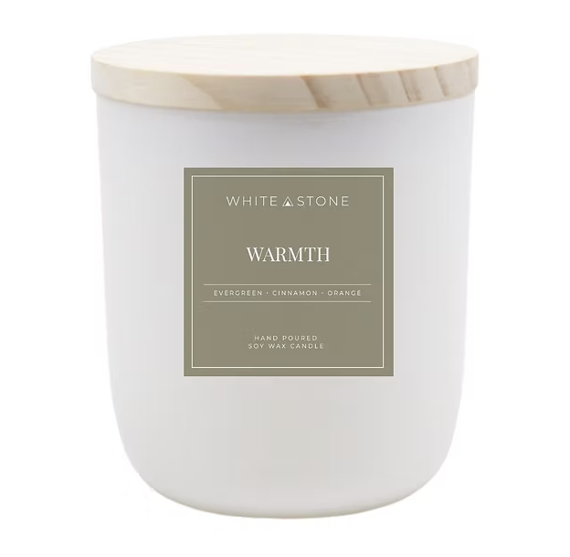 White Stone Candles White Stone Candle Warmth 1 Wick