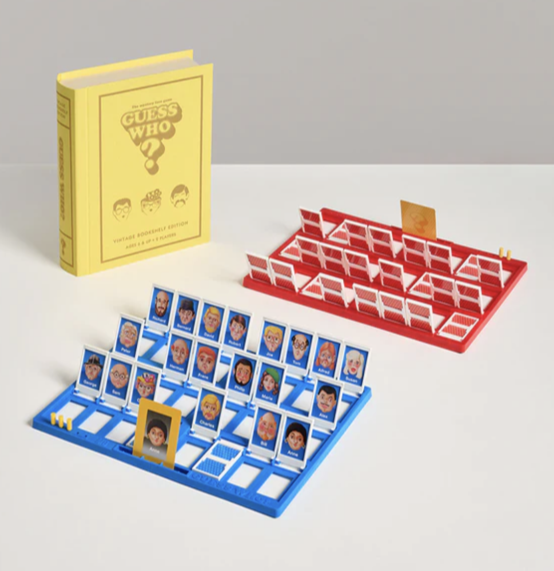 WS Game Company Guess Who Vintage Bookshelf Edition