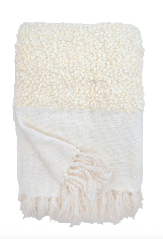 Pom Pom at Home Murphy Oversized Throw 60x90 Ivory