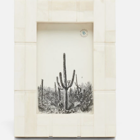 Pigeon & Poodle DARIEN, Natural, Frame, 4"x6", Bone