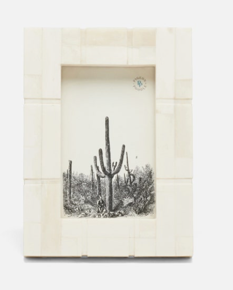 Pigeon & Poodle DARIEN, Natural, Frame, 4"x6", Bone