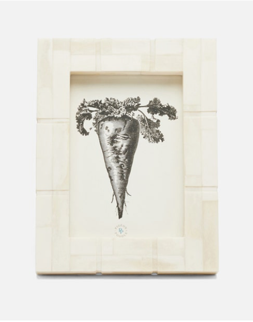 Pigeon & Poodle DARIEN, Natural, Frame, 5"x7", Bone