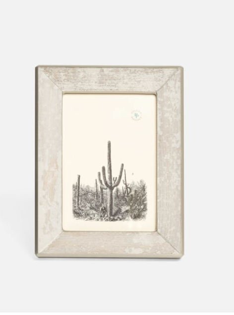 Pigeon & Poodle SEVILLE, Metallic Frost, Frame, 4"x 6", Painted Glass