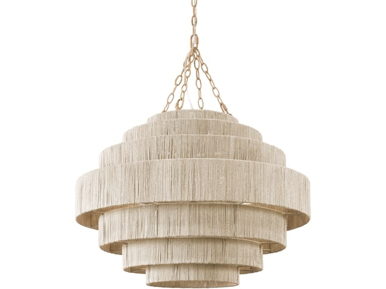 Palecek Everly Natural Pendant 30"d x 22"h