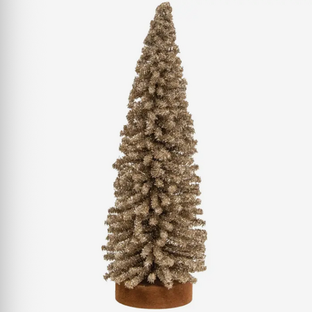 Saybrook Lane Champagne Gleam Bristle Tree 10"