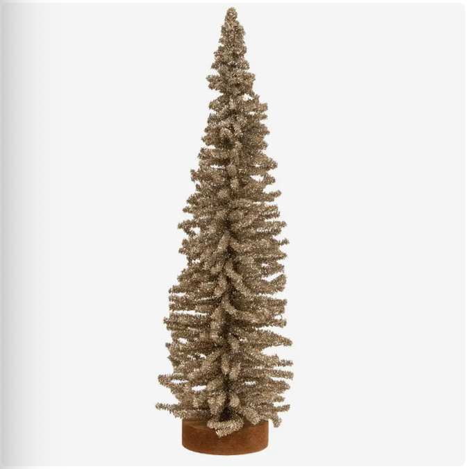 Saybrook Lane Champagne Gleam Bristle Tree 13"
