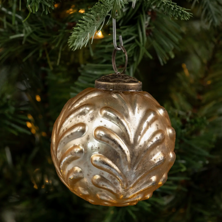 Ragon House 3" Champagne Filifree Kugel Ornament