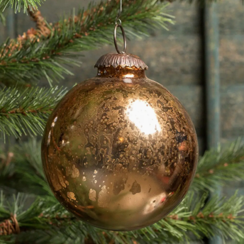 Ragon House 4" Bronze Kugel Ornament