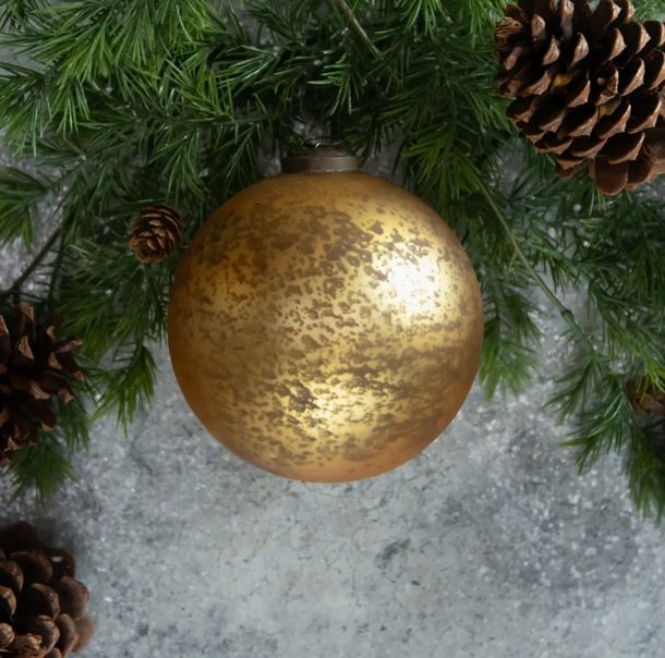 Ragon House 5" Gilded Kugel Ornament