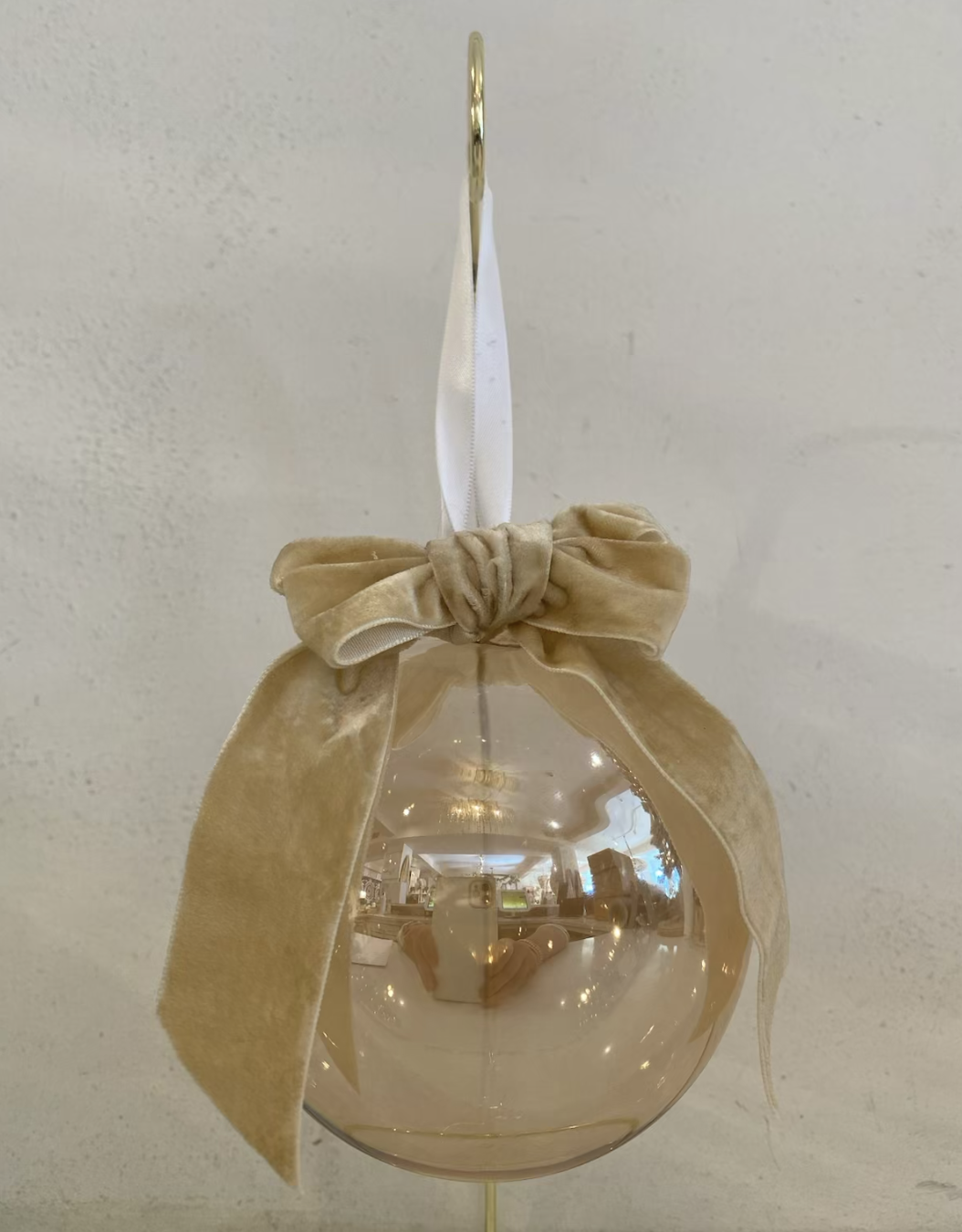 Saltwater House Calligraphy Gold Ornament