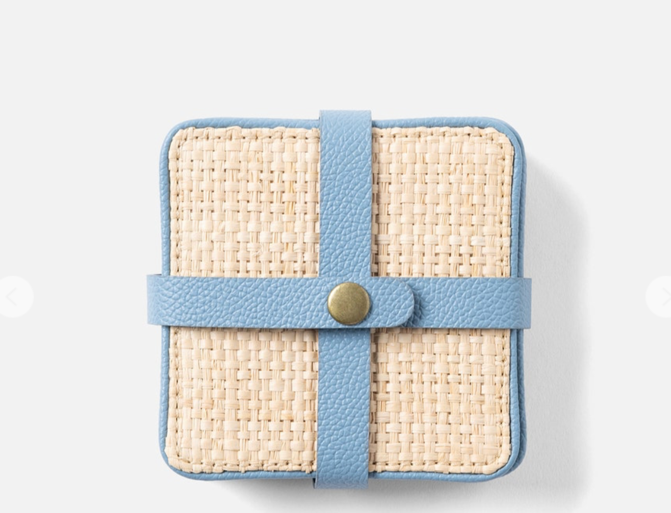 Blue Pheasant KENNETH, Natural/Country Blue, Set of 6 Coasters