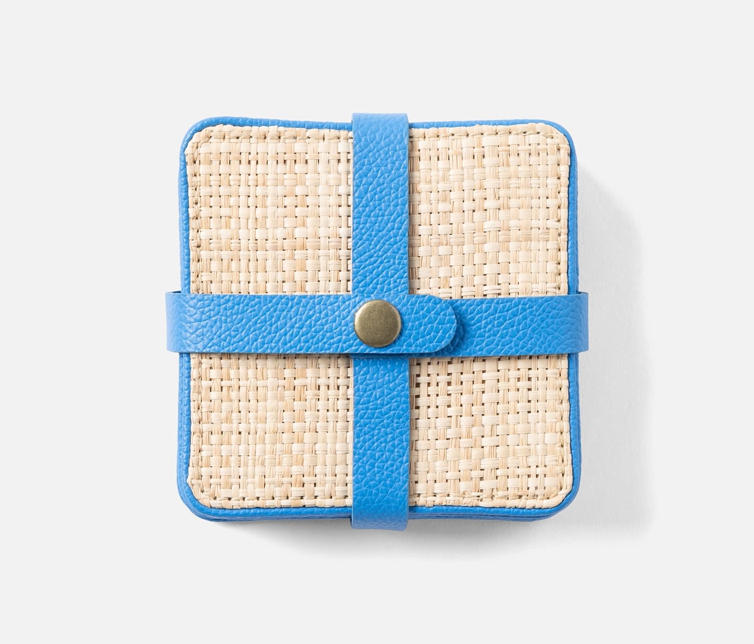 Blue Pheasant KENNETH, Natural/Bright Blue, Set of 6 Coasters