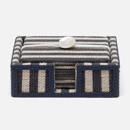 Blue Pheasant MARTELLO, Navy/Natural, Striped, Coaster Set of 6