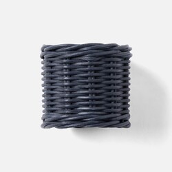 Blue Pheasant ANNMARIE, Navy, Woven Napkin Ring, Rattan, Boxed, Pack/4