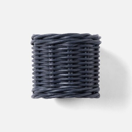 Blue Pheasant ANNMARIE, Navy, Woven Napkin Ring, Rattan, Boxed, Pack/4