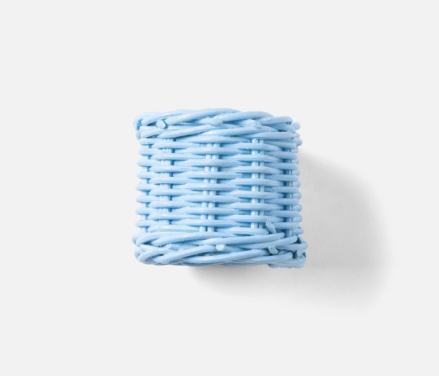 Blue Pheasant ANNMARIE, Sky Blue, Woven Napkin Ring, Rattan, Boxed, Pack/4.