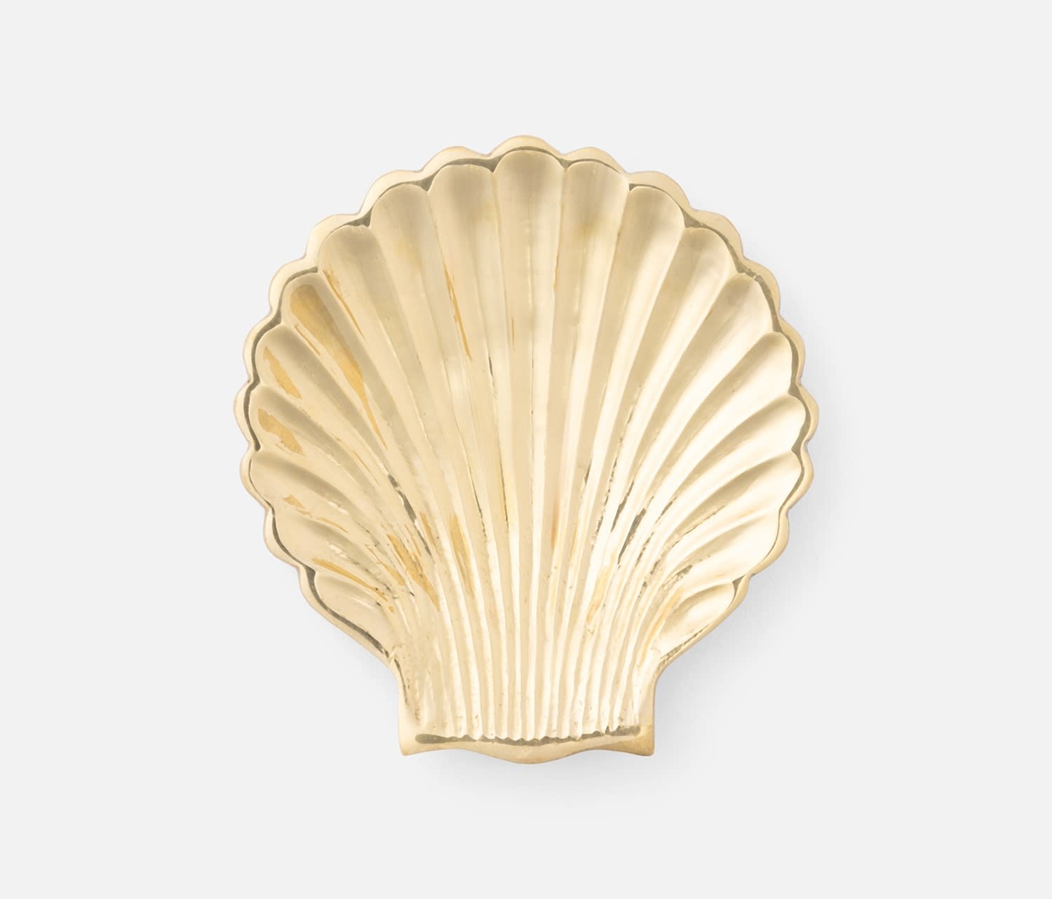 Blue Pheasant ARISTA, Polished Gold, Clam Shell, Pinch Bowl, Brass
